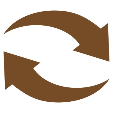 Vektör simge Exchange oklar düz