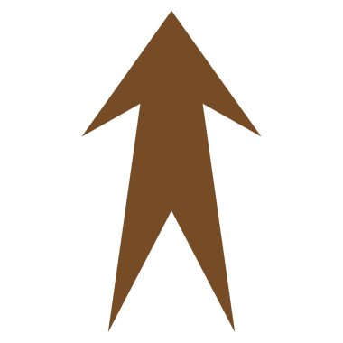 Düz vektör simge yukarı ok