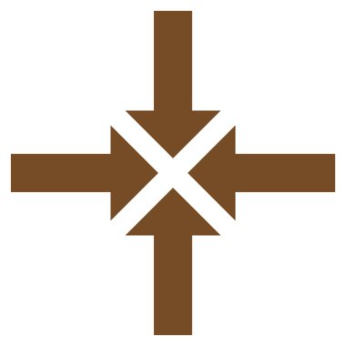 Oklar düz vektör simge sıkıştırmak