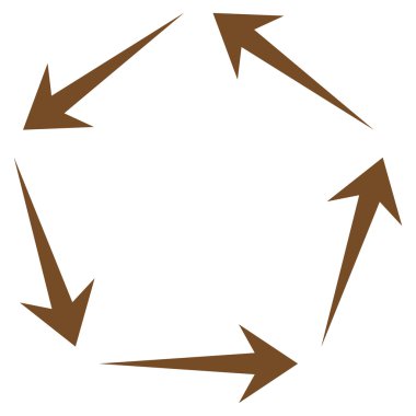 Dolaşım düz vektör simgesi