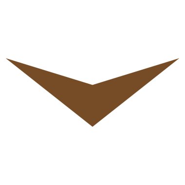 Düz vektör simgesi aşağı ok ucu