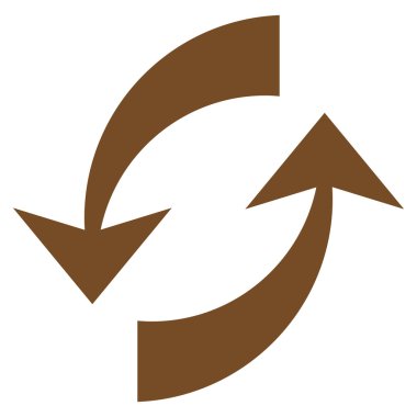 Vektör simge Exchange oklar düz