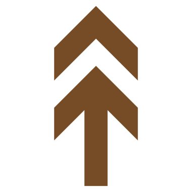 Düz vektör simge yukarı ok