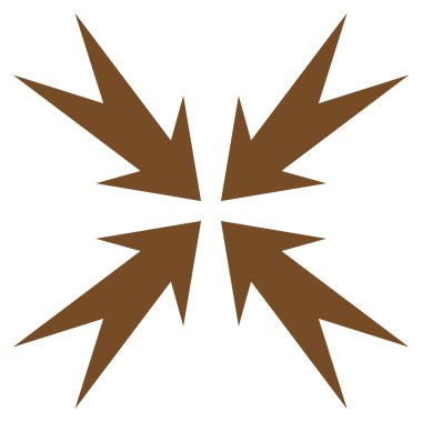 Sıkıştırma OK düz vektör simgesi