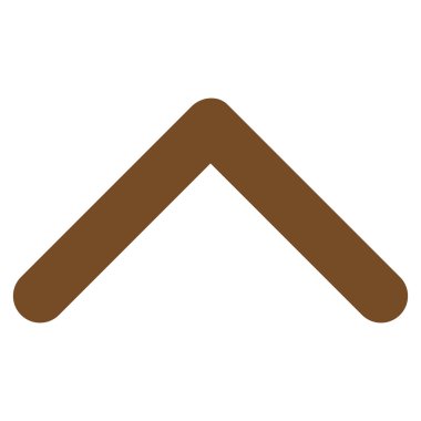 Yön yukarı düz vektör simgesi