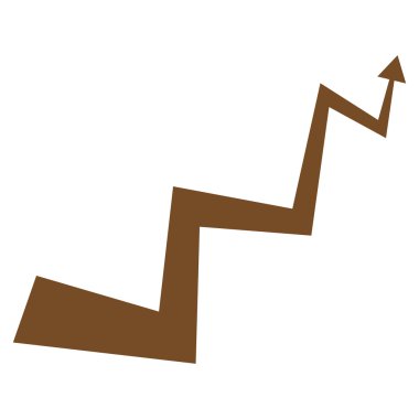 Eğri ok düz vektör simgesi