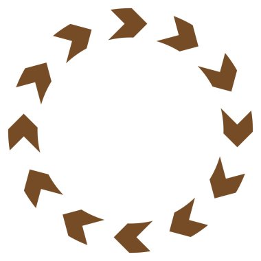 Dolaşım düz vektör simgesi