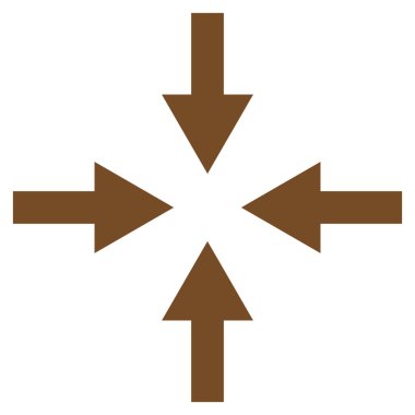 Oklar düz vektör simge sıkıştırmak