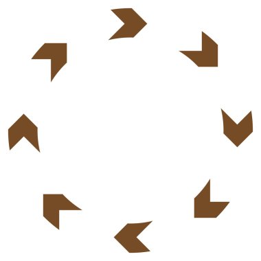 Dolaşım düz vektör simgesi