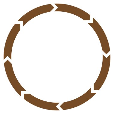 Döndürme düz vektör simgesi