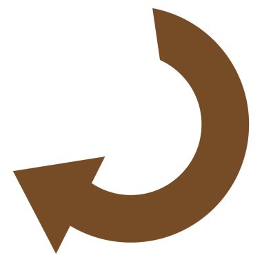 Düz vektör simge döndürmek