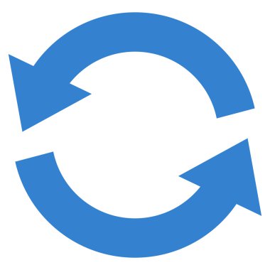 Düz vektör simgesini tazele