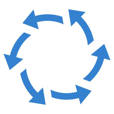 Santrifüj oklar düz vektör simgesi