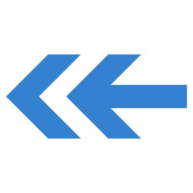 Ok sol düz vektör simgesi