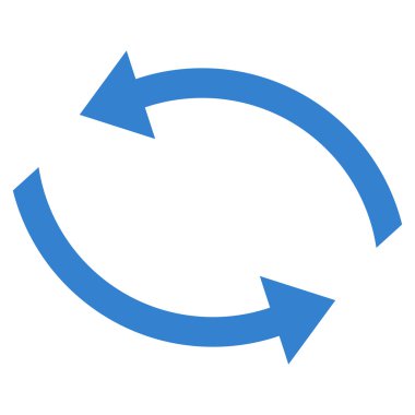 Vektör simge Exchange oklar düz