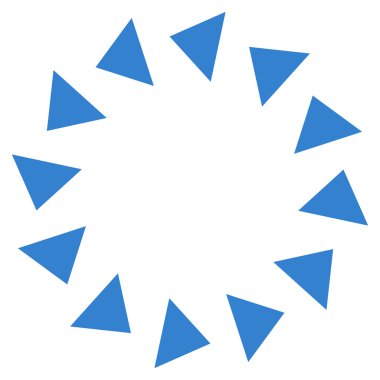 Saatin tersi yönde düz vektör simge döndürmek