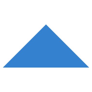 Ok ucu kadar düz vektör simgesi