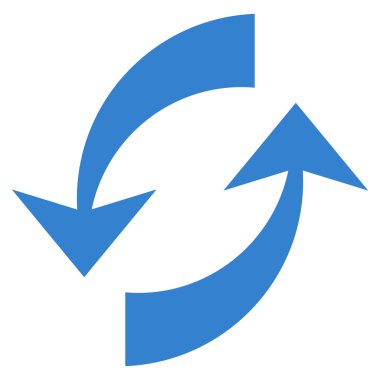 Vektör simge Exchange oklar düz