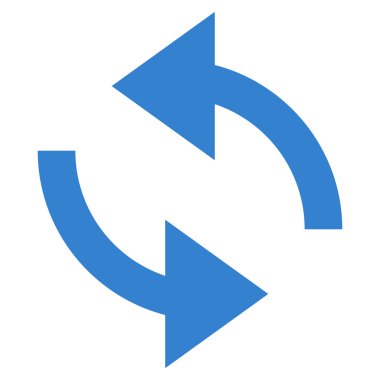 Vektör simge Exchange oklar düz