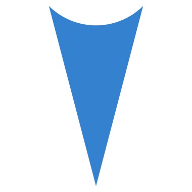 Düz vektör simgesi aşağı ok ucu