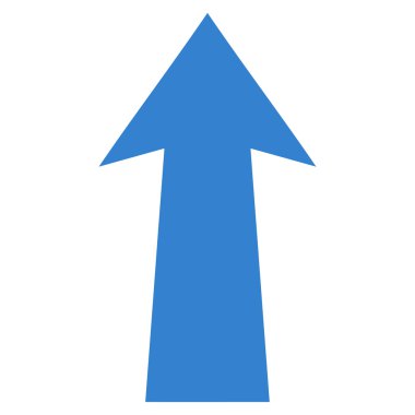 Düz vektör simge yukarı ok