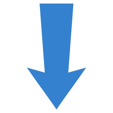 Düz vektör simgesi aşağı ok