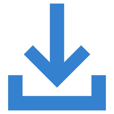 Gelen kutusu düz vektör simgesi