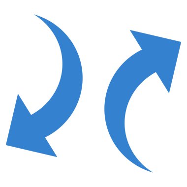 Vektör simge Exchange oklar düz