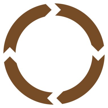 Döndürme düz vektör simgesi