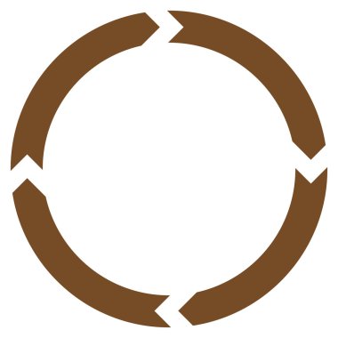 Döndürme düz vektör simgesi