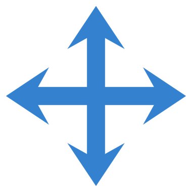 Oklar düz vektör simgesini genişletin