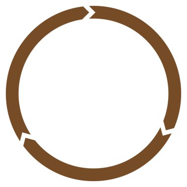 Döndürme düz vektör simgesi