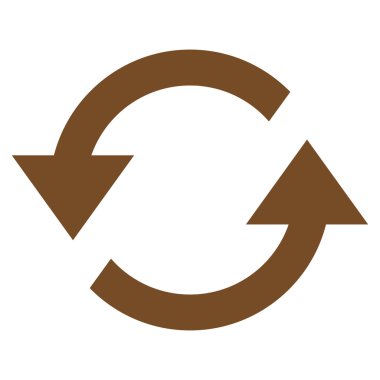 Oklar düz vektör simge Yenile