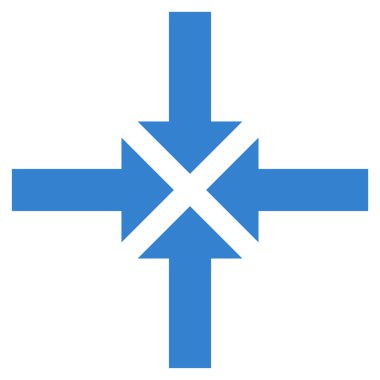 Oklar düz vektör simge sıkıştırmak