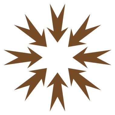 Basınç oklar düz vektör simgesi