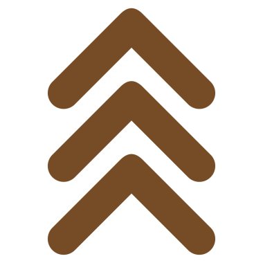 Düz vektör simge yukarı çift ok ucu