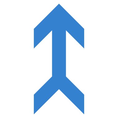 Düz vektör simge yukarı ok