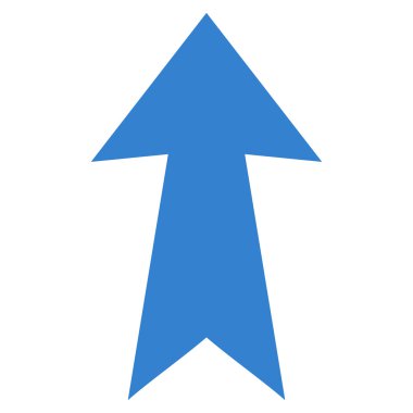 Düz vektör simge yukarı ok