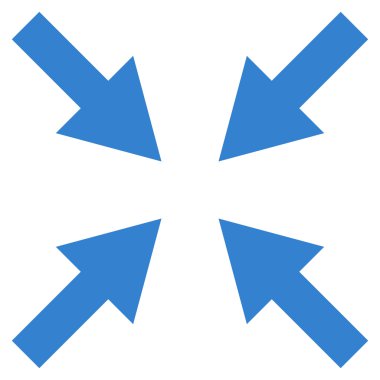 Oklar düz vektör simge sıkıştırmak