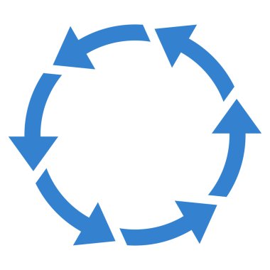 Saatin tersi yönde düz vektör simge döndürmek