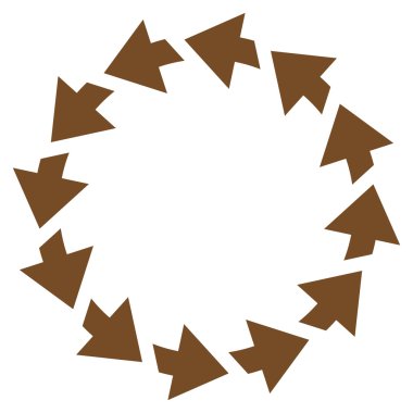 Saatin tersi yönde düz vektör simge döndürmek