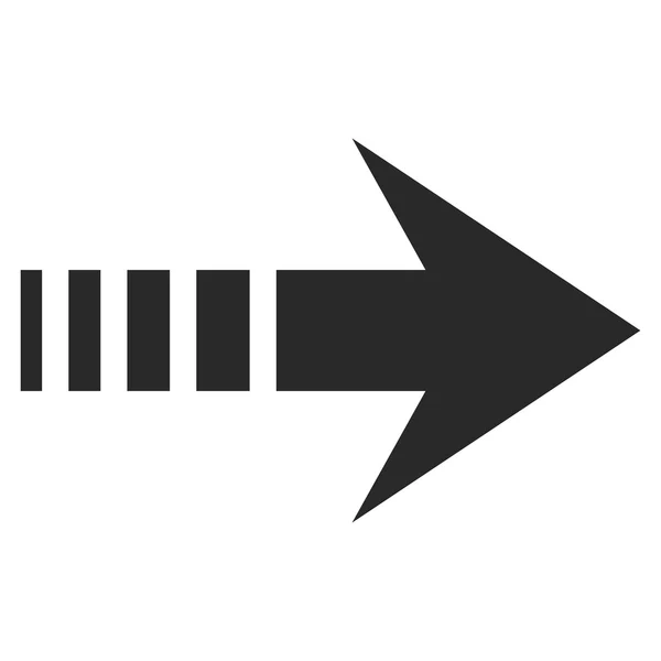 Rechts flaches Vektorsymbol senden — Stockvektor