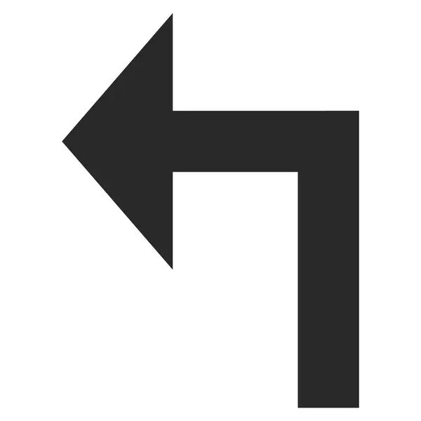 Otočte vlevo plochý vektor Symbol — Stockový vektor