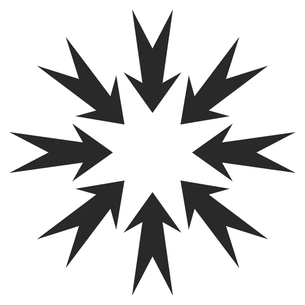 Символ плоских векторов стрелок давления — стоковый вектор