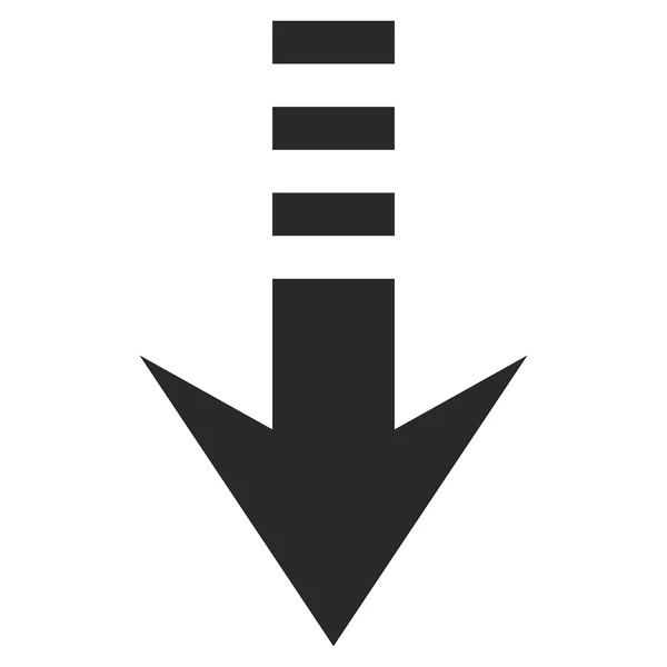 Trimite în jos Flat Vector Symbol — Vector de stoc