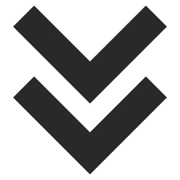 Posunout dolů plochý vektorový symbol — Stockový vektor