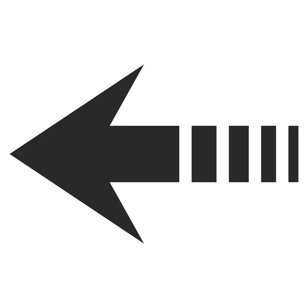 Linkes flaches Vektorsymbol senden — Stockvektor