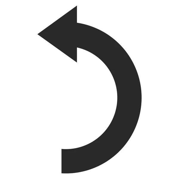 Символ поворота левого плоского вектора — стоковый вектор