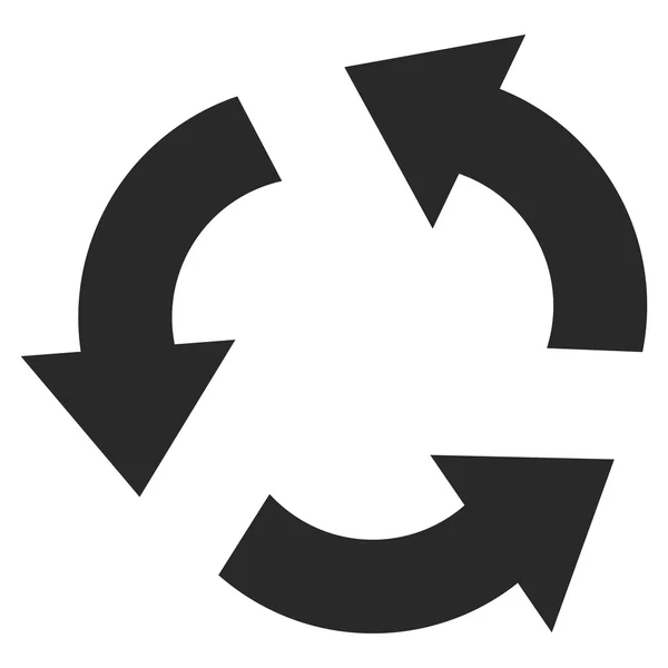 Recycle Flat Vector Symbol — Stock Vector