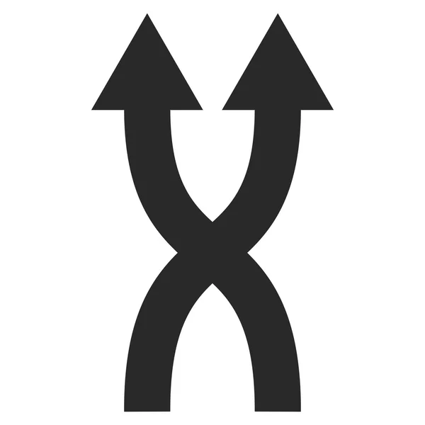 Pfeile nach oben mischen flaches Vektorsymbol — Stockvektor